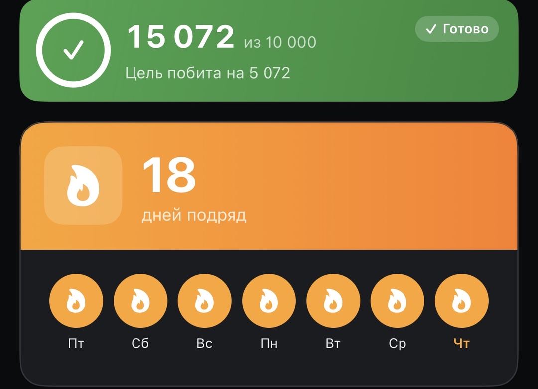 18 дней подряд💪