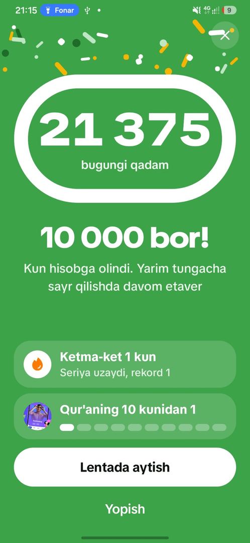 1 kun uchun yomon emas